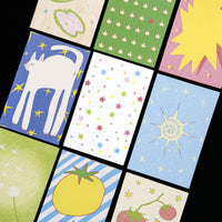 AGUGU Jumping Colors Salt-Style Memo Refill Pages for M5 Planners, 67x105mm