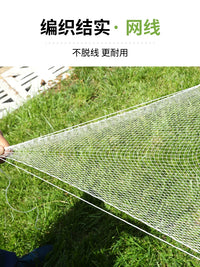 Moon Net Fishing Cast Net Shrimp Trap Hand Net with Steel or Lead Sinkers