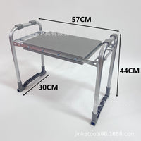 Foldable Garden Kneeler and Seat with Tool Pouch, 2-in-1 Portable Gardening Bench