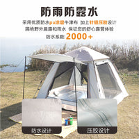 Automatic Pop-Up Camping Tent with UV Protection and Rainfly for Outdoor Picnics and Beach Shade