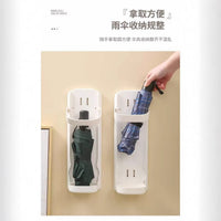 Wall-Mounted Umbrella Holder for Home and Office, Punch-Free Entryway Umbrella Storage Rack