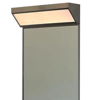 Bauhaus Modern Stainless Steel Bathroom Square Mirror with Smart Sensor Dimming Light
