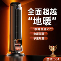Large Area Graphene Electric Heater with Flame Effect and Voice Control
