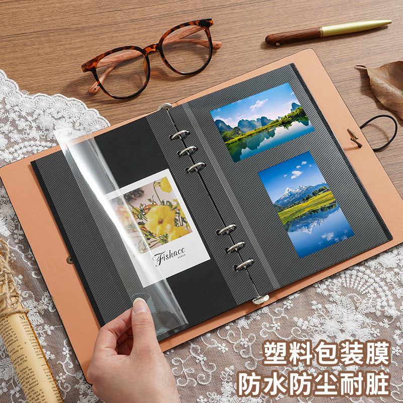 A5 Self-Adhesive Photo Album DIY Card Collection Book Large Capacity Storage for Polaroid & Stickers