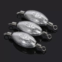 Fishing Swivel Olive Sinker Weights for Casting and Raft Fishing