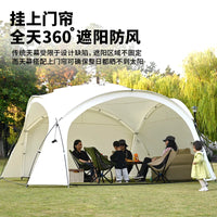 Dome Canopy Tent with Thickened Aluminum Poles for Outdoor Camping, Windproof, Rainproof, Sunshade