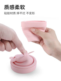 Collapsible Silicone Travel Cup - Portable Mini Retractable Mouthwash Cup for Hotel Use, 170ml
