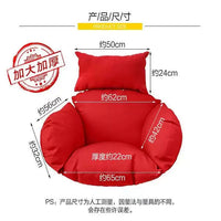 Waterproof Outdoor Swing Chair Cushion with High-Density Filling, Removable and Washable