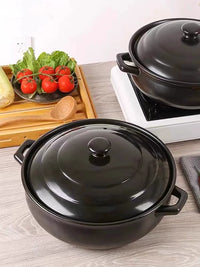 Large Capacity Ceramic Clay Pot for Hot Pot and Stews, Commercial Grade