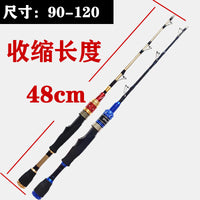 Full Titanium Alloy Carbon Raft Fishing Rod with Soft Tail Micro-Lead Tip
