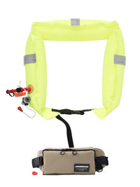 Automatic Inflatable Life Vest with High Buoyancy for Adults - Portable Fishing Waist Pack Life Buoy