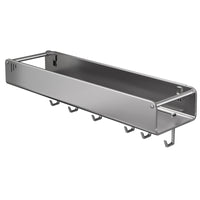 Wall-Mounted Kitchen Organizer Rack with Knife Holder and Spice Storage, Punch-Free