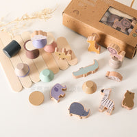 Wooden Stacking Blocks Early Education Toy Set for Kids