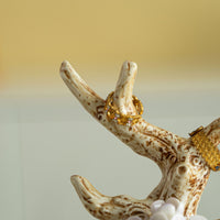 Ceramic Jewelry Display Stand for Rings, Bracelets, and Necklaces - Decorative Home Organizer