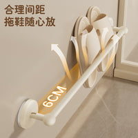Suction Cup Slipper Rack Wall Mounted Shoe Organizer for Bathroom