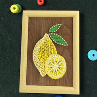 DIY String Art Kit for Adults & Kids, Creative Plant-Themed Nail & Thread Craft for Stress Relief, Desktop Decor