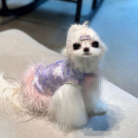 Pet Chinese New Year Tang Suit with Plush Lining for Small Dogs