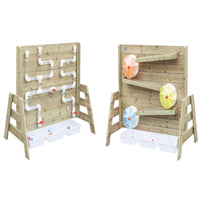 Kids Outdoor Wooden Sand Pit Sandbox with Fence, Garden Home Digging Sand Play Equipment for Preschool Children