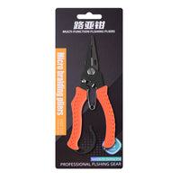 Brand Lure Pliers, Multifunctional Stainless Steel Fishing Pliers, Bent Nose PE Fishing Line Pliers, Fishing Tool