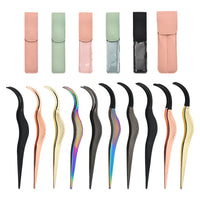 Stainless Steel Eyelash Applicator Tweezer for False Lashes