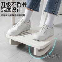 Ergonomic Under-Desk Footrest with Massage Rollers for Office and Home