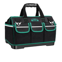 Jianai Bang Heavy Duty Canvas Oxford Cloth Electrician Carpenter Tool Bag with Reinforced Plastic Bottom