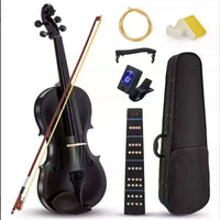 Full-Size Violin Set with Case, Bow, and Rosin