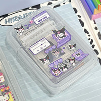 Clear Flip-Top Storage Box for Small Cards, Desktop Organizer, Dustproof Plastic Case for OPP Bags & Handbooks