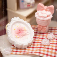 Embossed Mirror Miniature Dollhouse Decor Resin Accessories for DIY Craft