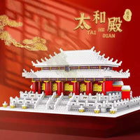 Forbidden City Taihe Palace Tenon & Mortise Building Blocks Model Kit for Adults