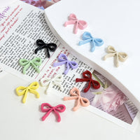 Enamel Alloy Bowknot Charms for DIY Jewelry Making