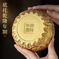Brass Eight Blessings Incense Burner for Home Altar and Worship