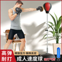 Freestanding Reflex Boxing Bag with Gloves for Kids and Adults