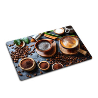 American Style Diatomaceous Earth Coffee Machine Mat for Kitchen Countertops - Super Absorbent and Quick Drying Bar Mat