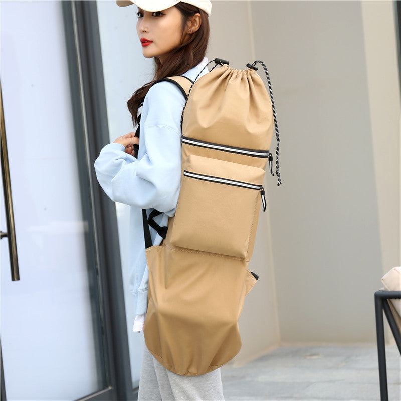 Skateboard Carry Bag Waterproof Lightweight Backpack for Longboard Surfboard Yoga Mat Fishing Rod Fins