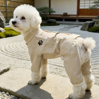 Pet Dog Full Body Protective Suit for Outdoor Activities - Anti-Dirt, Anti-Mosquito, All-Season Dustproof Jumpsuit for Small to Medium Dogs