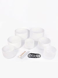 Crystal Singing Bowl Set for Yoga, Meditation, and Sound Healing