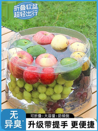 Portable Folding Wash Basin for Camping, Travel, and Outdoor Activities