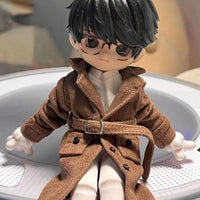 BJD Doll Woolen Trench Coat for 6-inch Action Figures