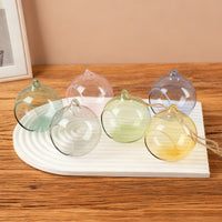 Colorful Transparent Glass Christmas Ball Ornaments for Holiday Decoration