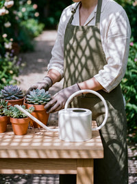 Long Spout Watering Can for Indoor Outdoor Plants, 1L Metal Watering Pot for Potted Flowers and Garden