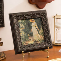 European Retro Photo Frame Vintage Oil Painting Style Picture Display for Wall or Tabletop, A4 to A2 Sizes