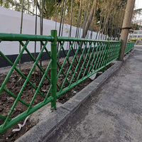 Bamboo-Look Stainless Steel Garden Fence for Outdoor Landscaping