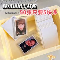 White Cardboard Packing Backing Cards - Small Cardboard Sheets for Packaging and Crafts