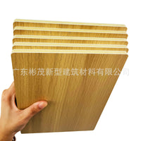 Diamond Anti-Collision Wood Veneer Carbon Crystal SPC Wall Panel for Hotel and Home Decoration, Paint-Free PVC Wall Cladding