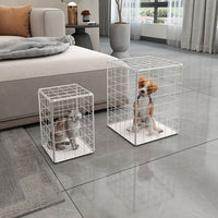 Iron Mesh Cat Cage for Sunbathing and Anti-Fungal Protection, Portable Pet Enclosure for Small Cats