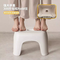 Stackable Plastic Stool for Living Room, Bathroom, and Kids - Non-Slip & Durable