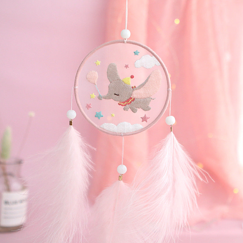 DIY Dream Catcher Embroidery Kit for Beginners - Ribbon & Silk Embroidery Material Pack