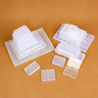 Clear PP Rectangular Storage Box for Small Parts, Electronic Components, Fishing Gear, Cards