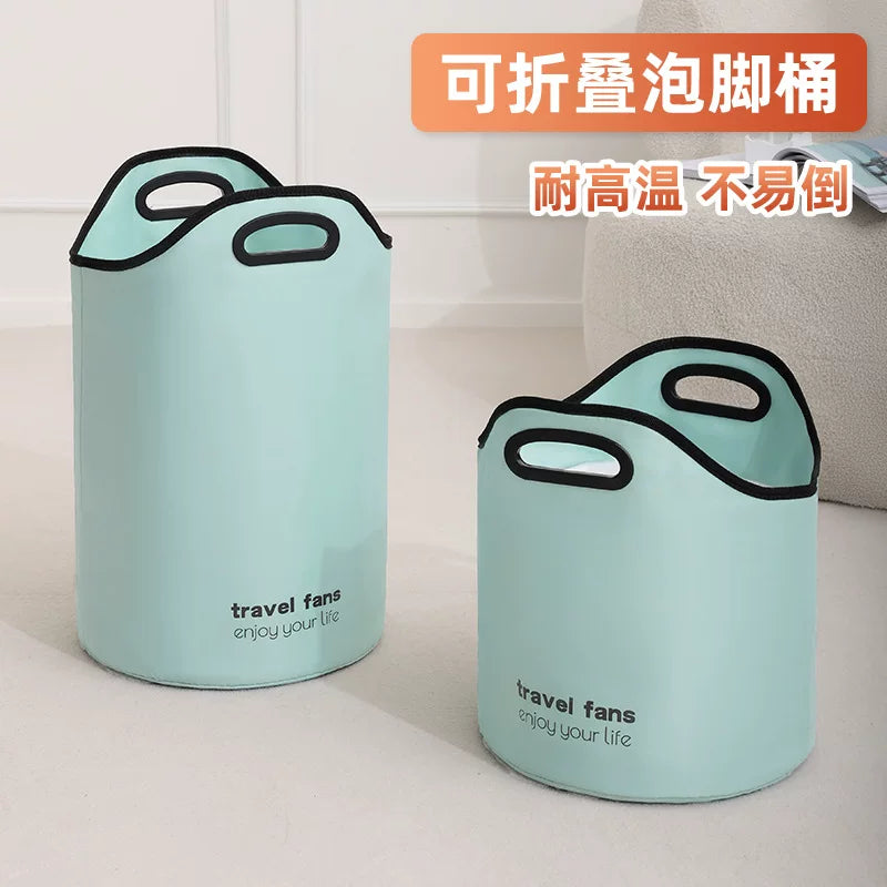 Foldable Foot Spa Bucket Portable Insulated Foot Bath Basin for Travel Home Use